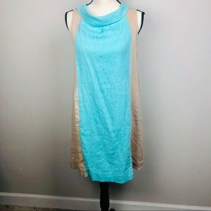 Uncle Frank 100% Linen sleeveless dress small S-1